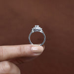 Load image into Gallery viewer, Round Halo Diamond Ring (Classic Pavé) -  Lab Grown