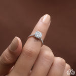 Load image into Gallery viewer, Round Solitaire Diamond Engagement Ring (Classic Prong) - Lab Grown
