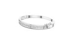 Load image into Gallery viewer, Elegant Channel Set Round Diamond Hinged Bangle Bracelet - AJBR1010