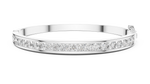 Load image into Gallery viewer, Elegant Channel Set Round Diamond Hinged Bangle Bracelet - AJBR1010