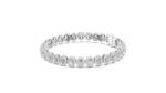 Load image into Gallery viewer, Opulent Radiant Cut Diamond Soft Square Halo Line Bracelet - AJBR1011