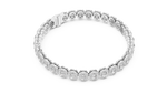 Load image into Gallery viewer, Opulent Radiant Cut Diamond Soft Square Halo Line Bracelet - AJBR1011