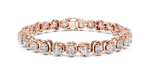 Load image into Gallery viewer, Sophisticated Bezel Set Oval Diamond Eternity Line Bracelet - AJBR1013