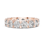 Load image into Gallery viewer, Round Brilliant Cut Diamond Full Eternity Wedding Band - AJR1007