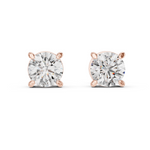 Load image into Gallery viewer, Round Cut Solitaire Stud Earrings - AJER1007