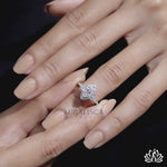 Load and play video in Gallery viewer, Marquise Halo Diamond Engagement Ring - Lab Grown