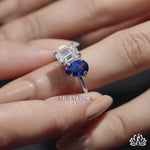 Load and play video in Gallery viewer, Emerald Solitaire Diamond Ring (Classic) - Lab Grown