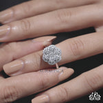 Load and play video in Gallery viewer, Round Cluster Diamond Ring - Lab Grown