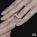 Load and play video in Gallery viewer, Oval Diamond Eternity Ring - Lab Grown