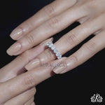 Load and play video in Gallery viewer, Oval Eternity Diamond Ring (Luxury Band) - Moissanite Diamond
