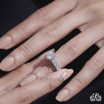 Load and play video in Gallery viewer, Round Halo Diamond Engagement Ring - Lab Grown