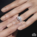 Load and play video in Gallery viewer, Round Halo Diamond Statement Ring - Lab Grown