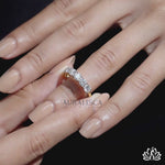 Load and play video in Gallery viewer, Round Half Eternity Diamond Ring - Lab Grown