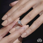 Load and play video in Gallery viewer, Round Solitaire Diamond Ring (Minimal Band) - Lab Grown
