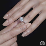Load and play video in Gallery viewer, Pear Toi et Moi Diamond Ring - Lab Grown