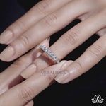 Load and play video in Gallery viewer, Round Channel Set Diamond Band - Lab Grown