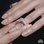Load and play video in Gallery viewer, Heart Halo Diamond Engagement Ring - Lab Grown