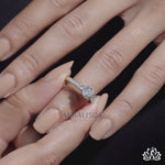 Load and play video in Gallery viewer, Round Three Stone Diamond Ring - Lab Grown