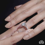 Load and play video in Gallery viewer, Round Twist Diamond Engagement Ring - Lab Grown