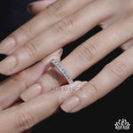 Load and play video in Gallery viewer, Emerald Eternity Diamond Band - Lab Grown